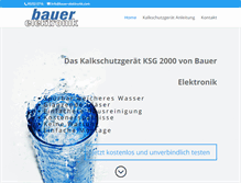 Tablet Screenshot of bauer-elektronik.com